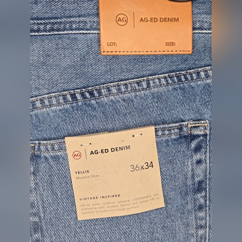 AG Adriano Goldschmied Tellis Modern Slim Premium Denim Jeans - Picture 8 of 11